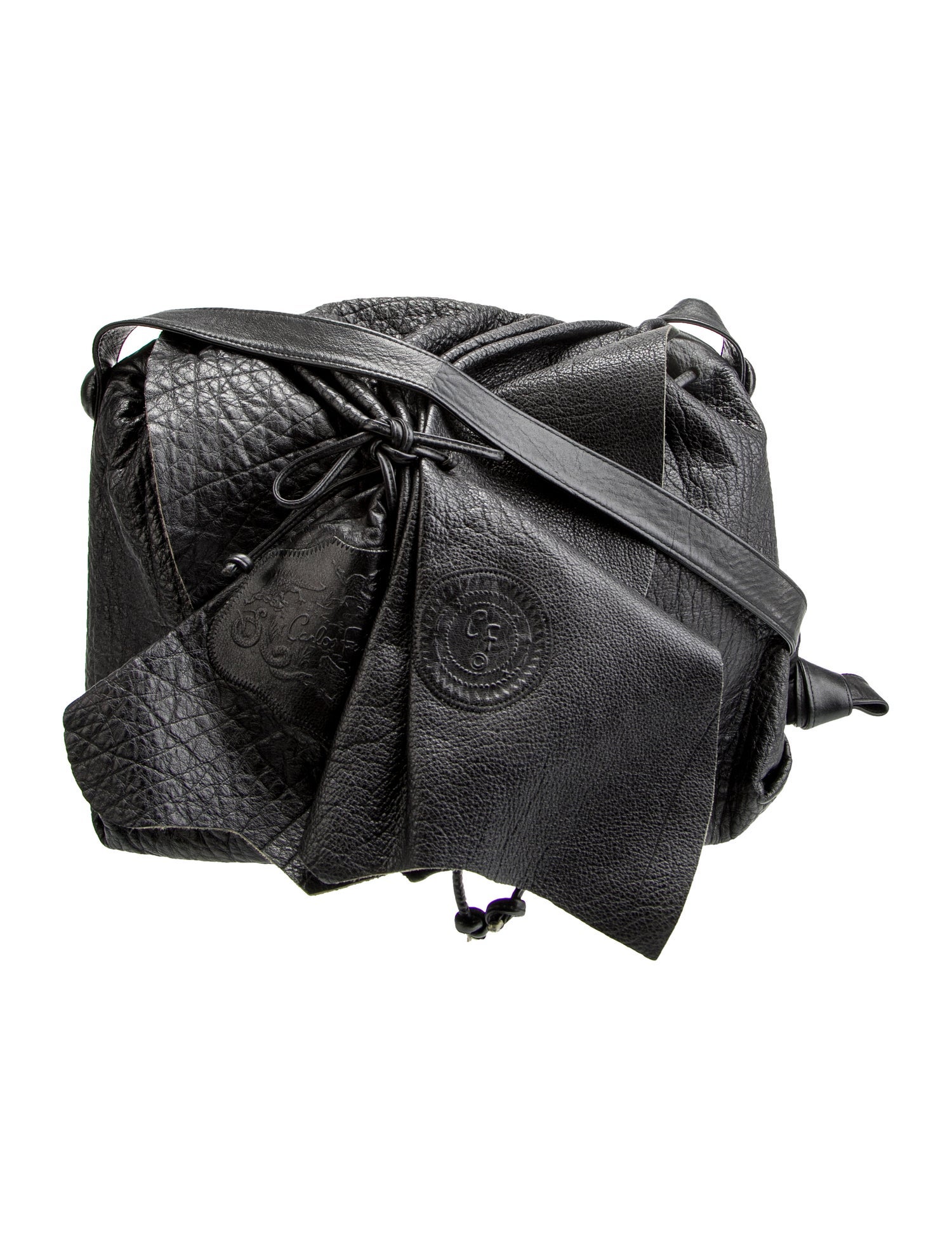 Carlos Falchi Leather Shoulder Bag