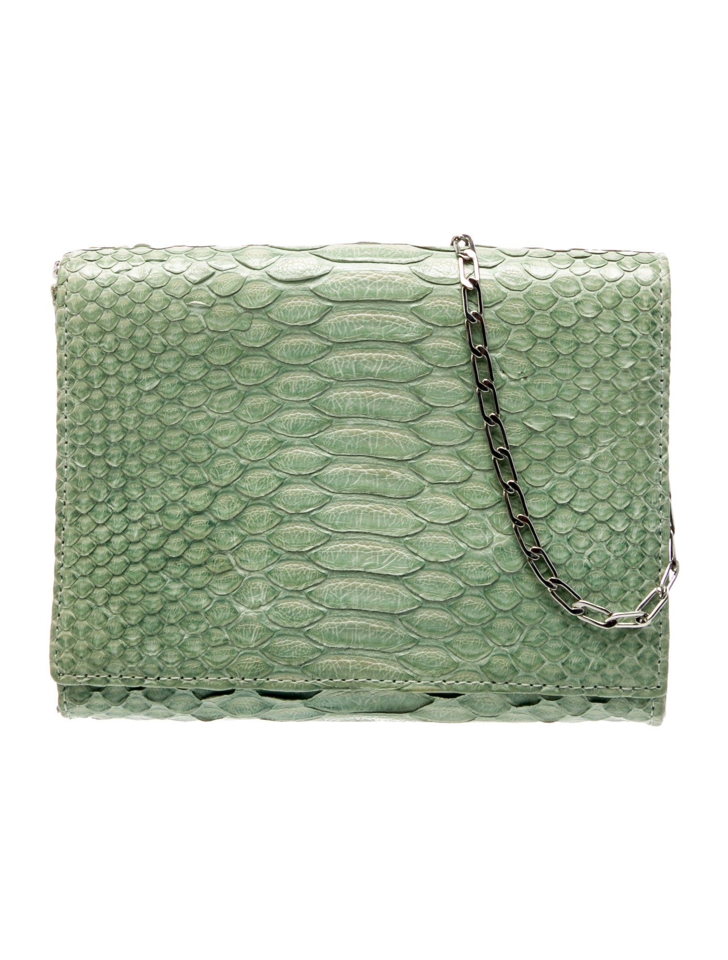 Carlos Falchi Embossed Leather Shoulder Bag