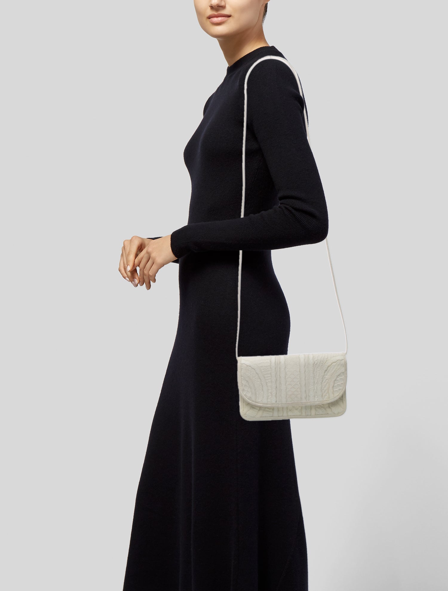 Carlos Falchi Leather Evening Bag