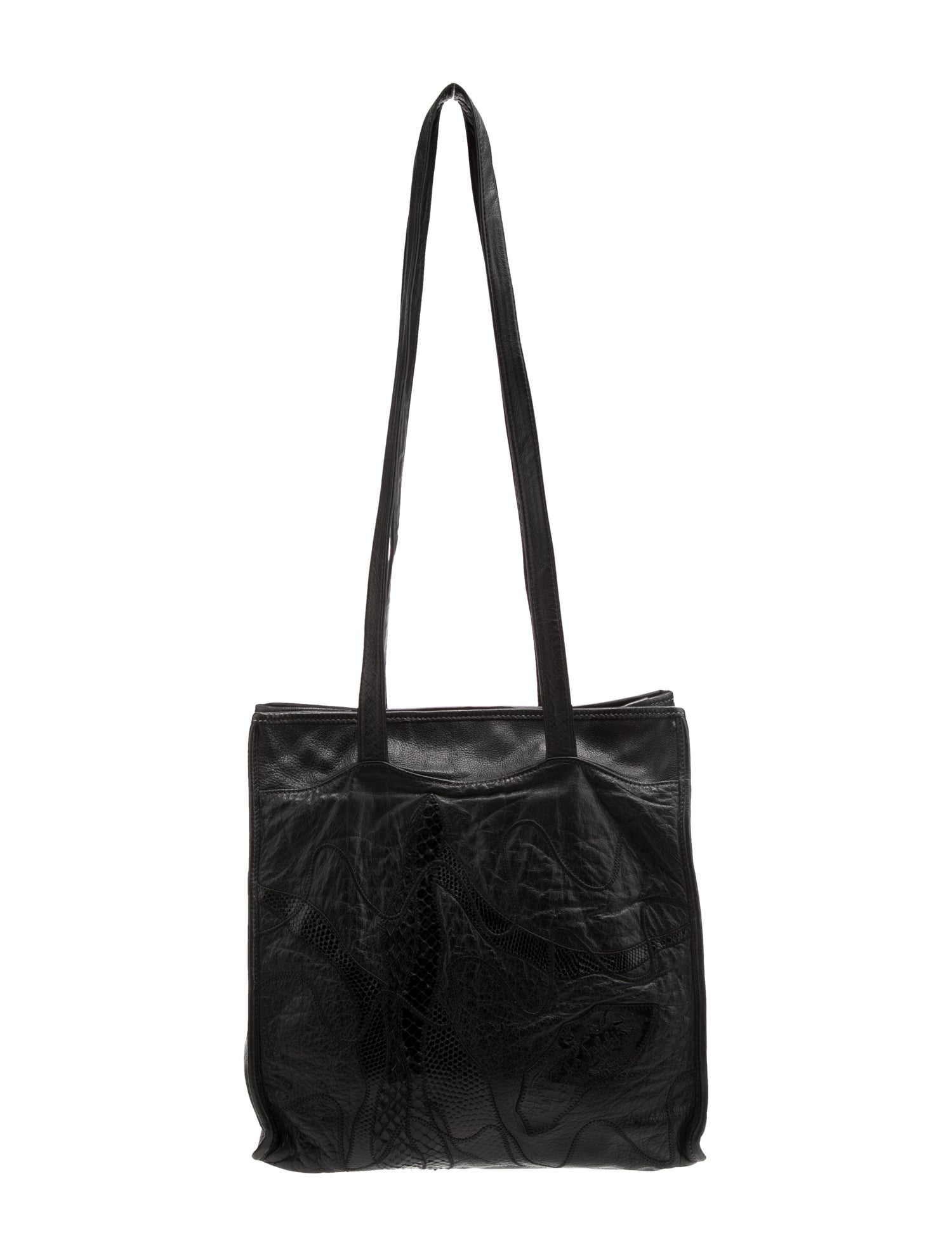 Carlos Falchi Leather Shoulder Bag