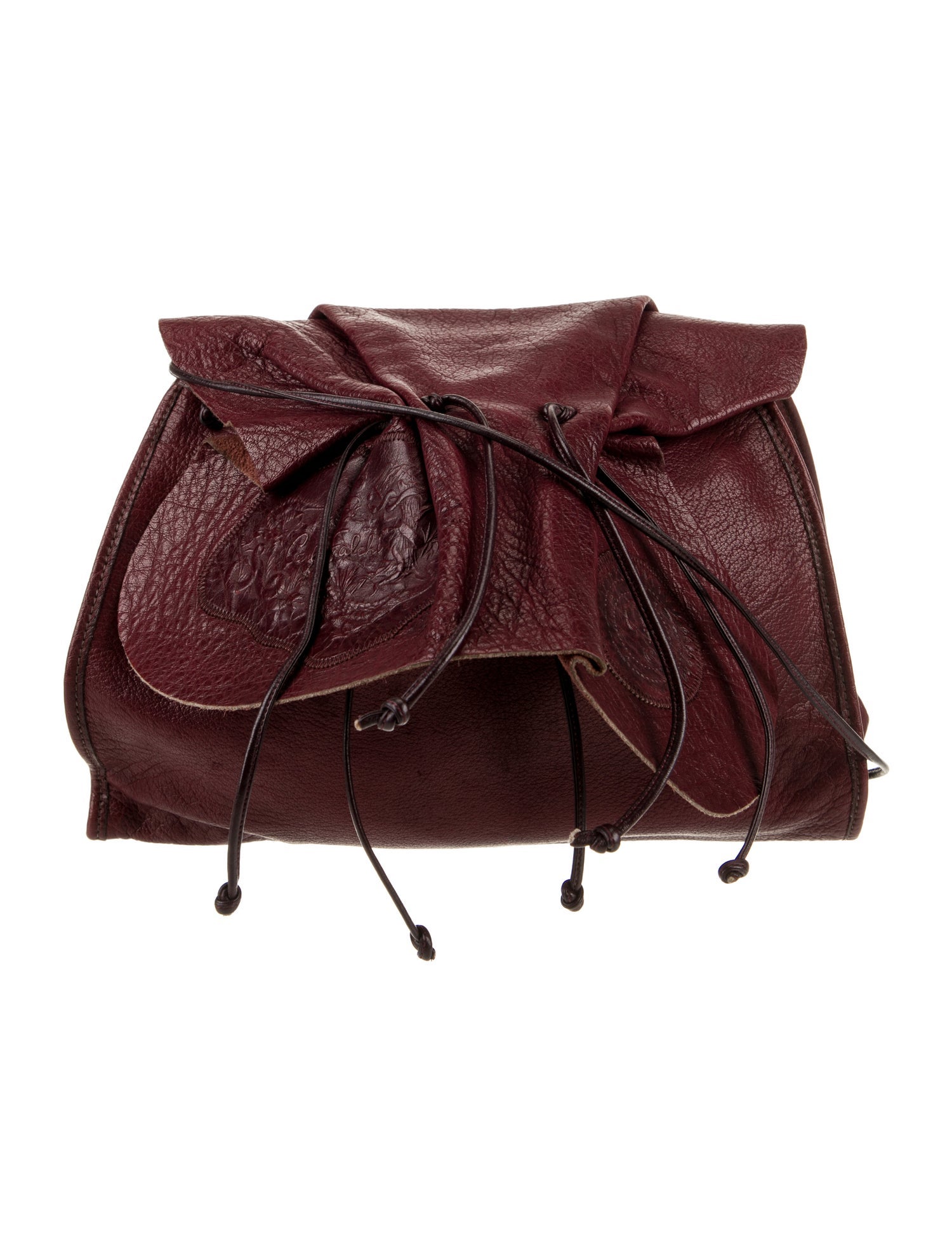 Carlos Falchi Leather Shoulder Bag