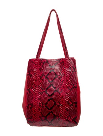 Carlos Falchi Snakeskin Bucket Bag