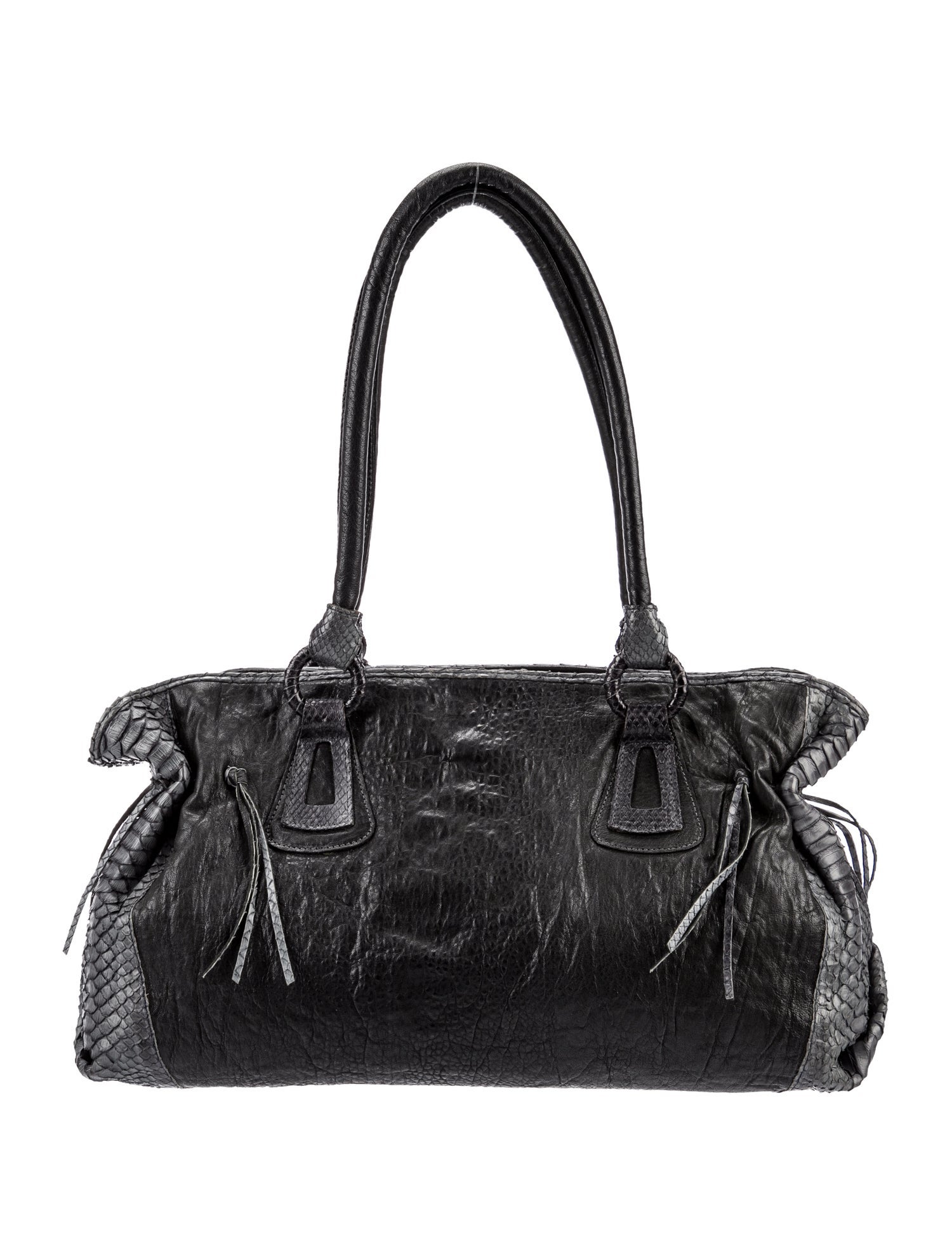 Carlos Falchi Leather Shoulder Bag