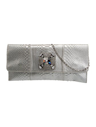 Fatto a Mano by Carlos Falchi Python Clutch