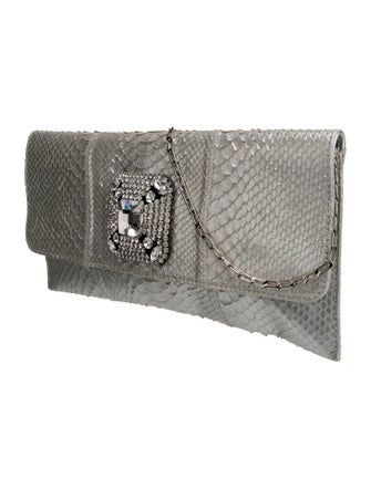 Fatto a Mano by Carlos Falchi Python Clutch