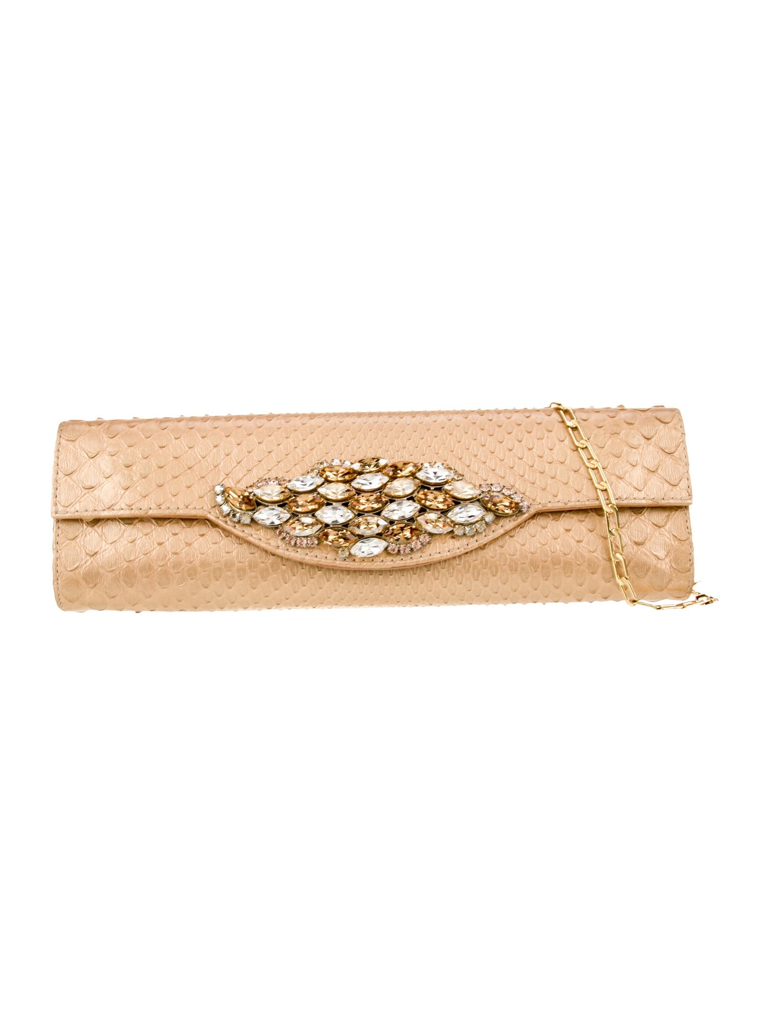 Carlos Falchi Snakeskin Clutch