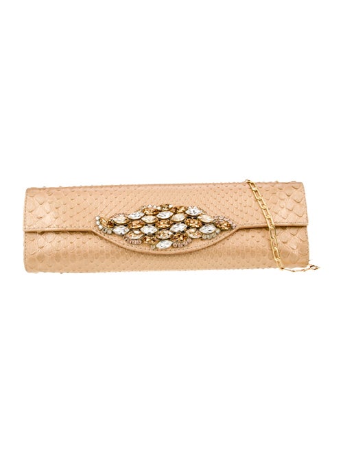 Carlos Falchi Snakeskin Clutch