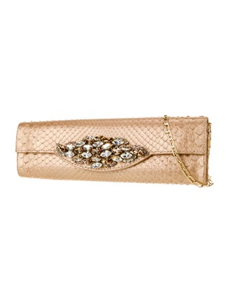 Carlos Falchi Snakeskin Clutch