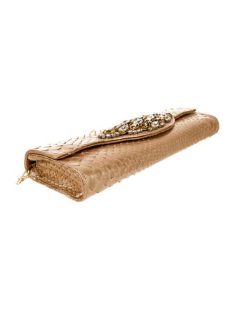 Carlos Falchi Snakeskin Clutch