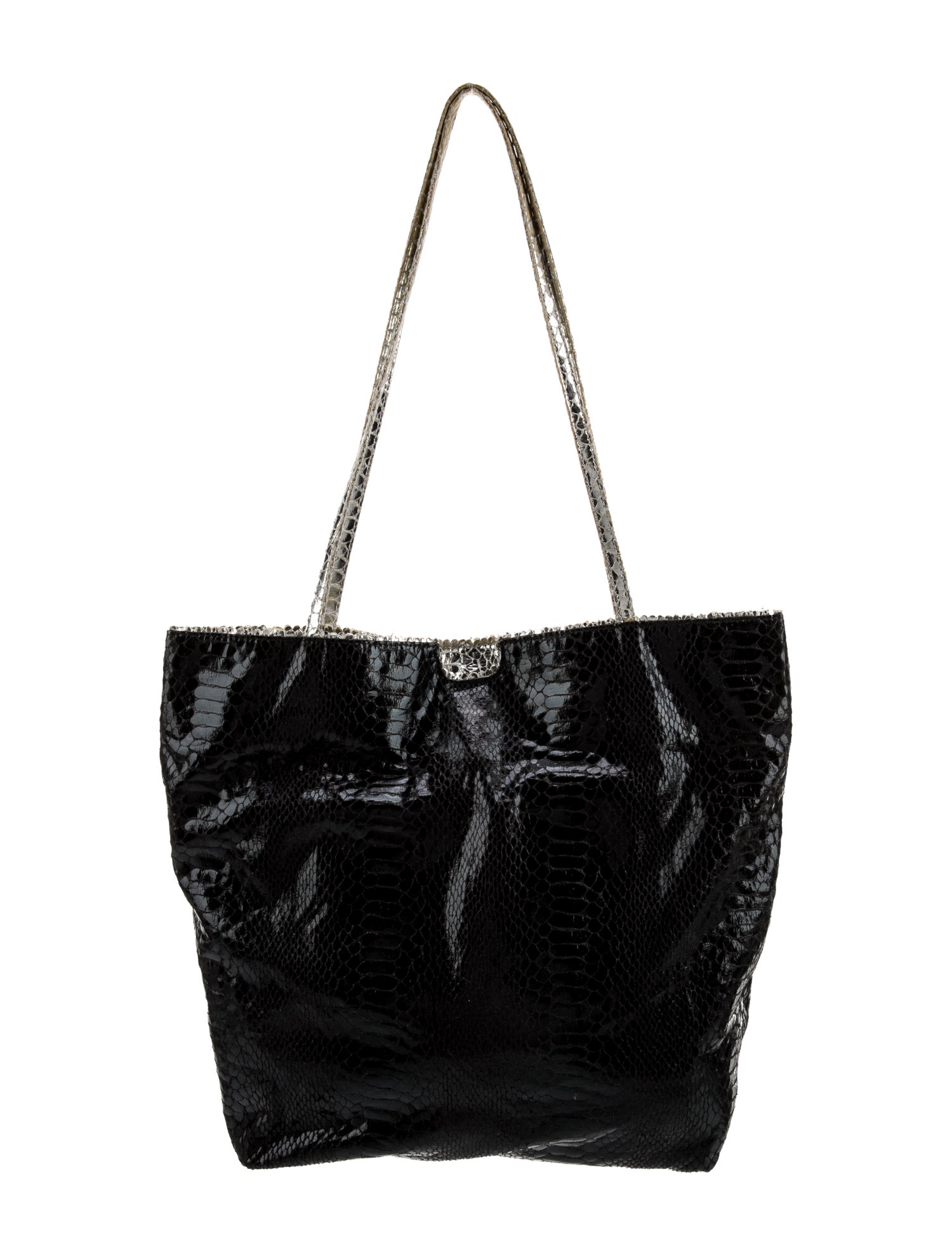 Carlos Falchi Embossed Leather Tote