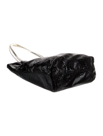 Carlos Falchi Embossed Leather Tote