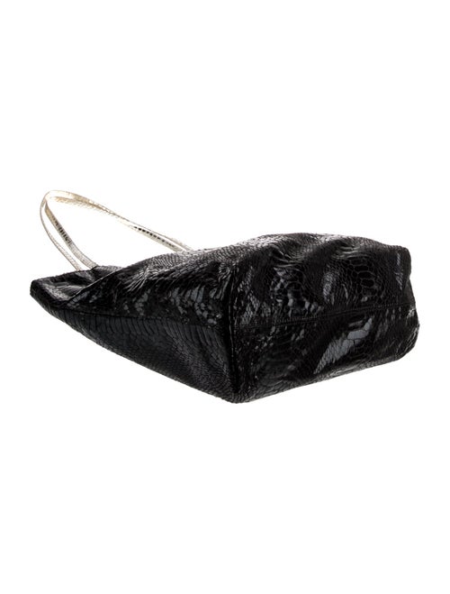 Carlos Falchi Embossed Leather Tote