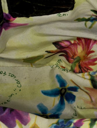 Carlos Falchi Embossed Leather Tote