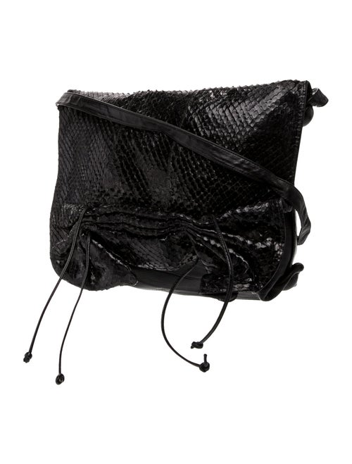 Carlos Falchi Snakeskin Messenger Bag