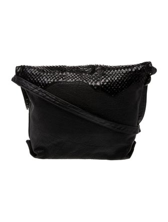 Carlos Falchi Snakeskin Messenger Bag
