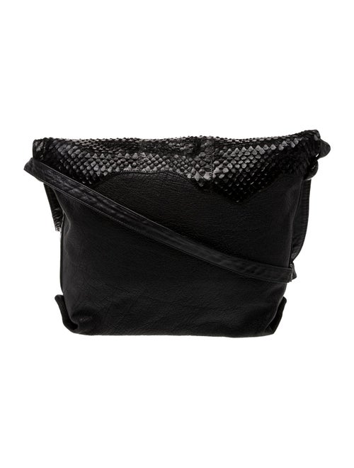 Carlos Falchi Snakeskin Messenger Bag