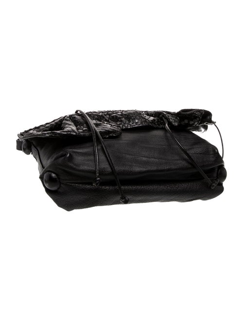 Carlos Falchi Snakeskin Messenger Bag