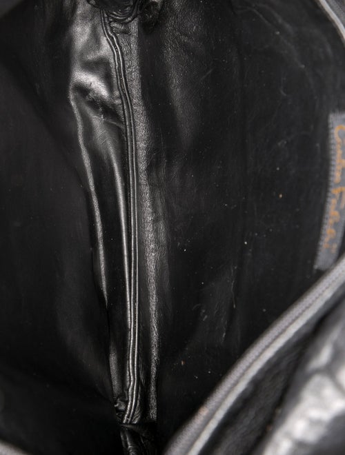 Carlos Falchi Snakeskin Messenger Bag