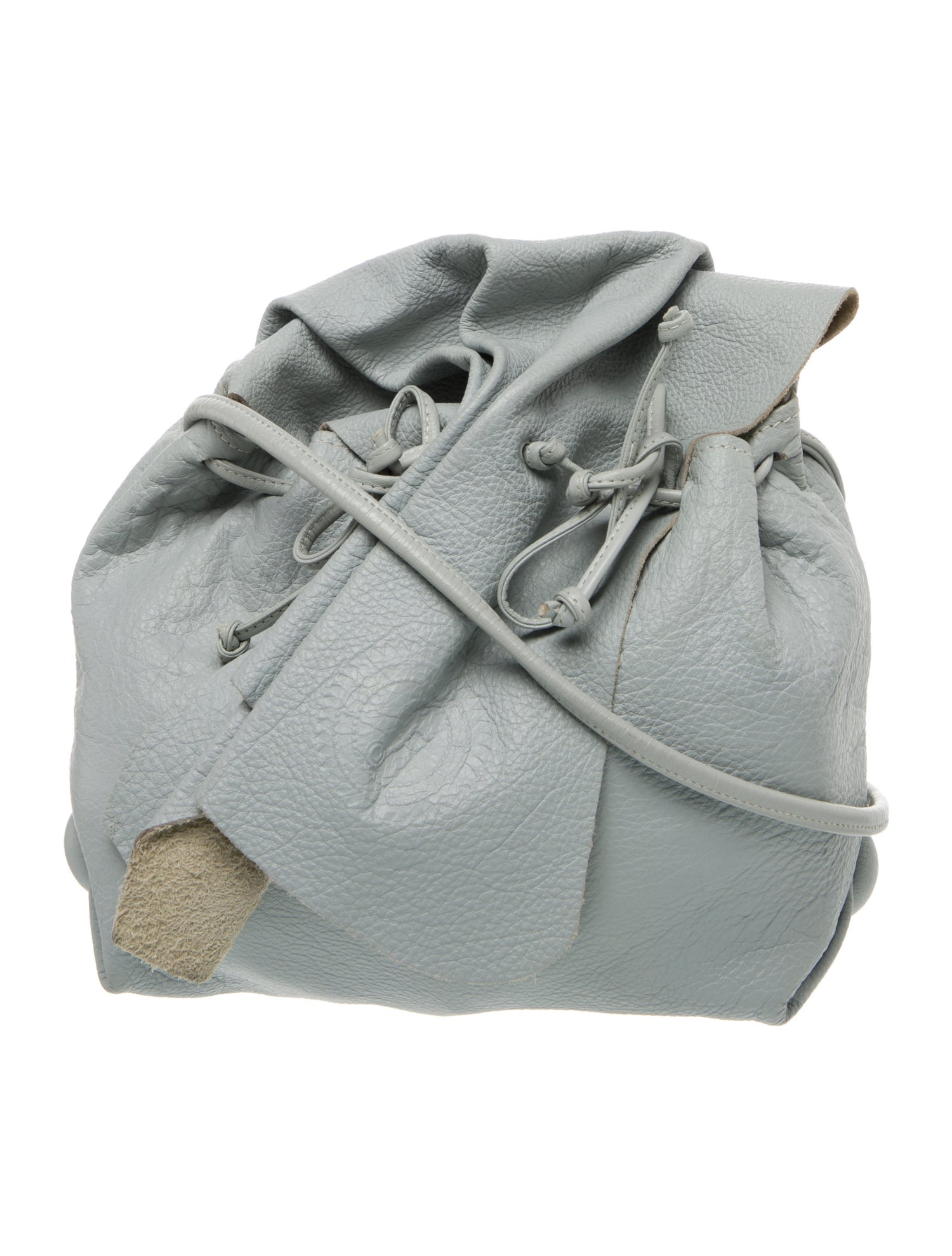 Carlos Falchi Leather Bucket Bag