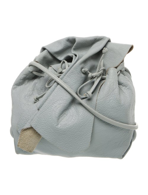 Carlos Falchi Leather Bucket Bag