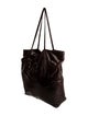 Carlos Falchi Embossed Leather Shoulder Bag