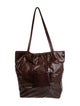 Carlos Falchi Embossed Leather Shoulder Bag