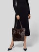 Carlos Falchi Embossed Leather Shoulder Bag