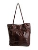 Carlos Falchi Embossed Leather Shoulder Bag