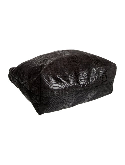 Carlos Falchi Embossed Leather Shoulder Bag