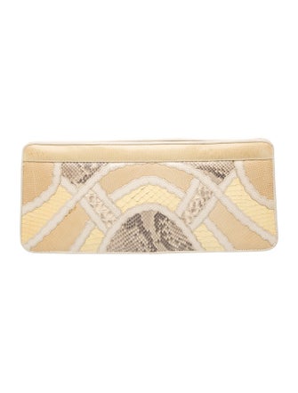 Carlos Falchi Snakeskin Clutch