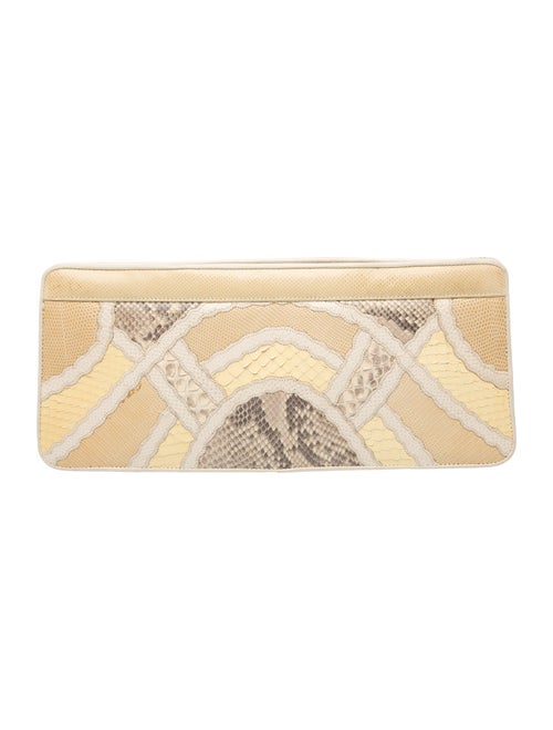 Carlos Falchi Snakeskin Clutch