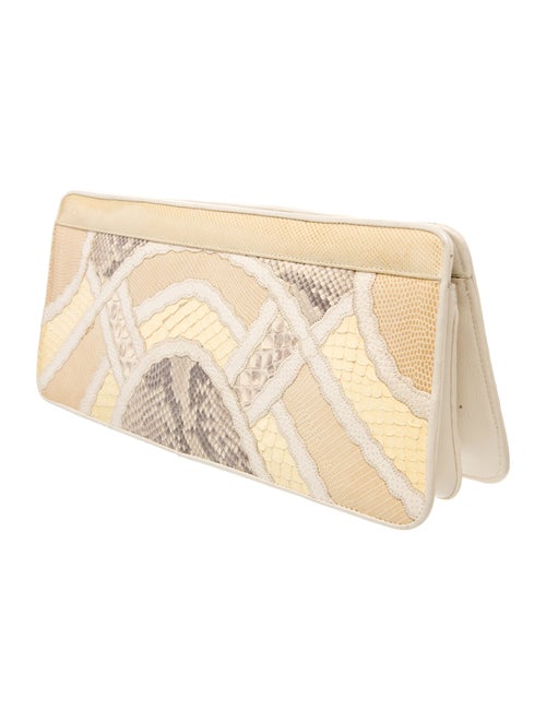 Carlos Falchi Snakeskin Clutch