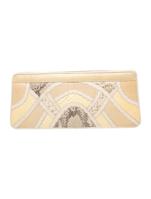 Carlos Falchi Snakeskin Clutch