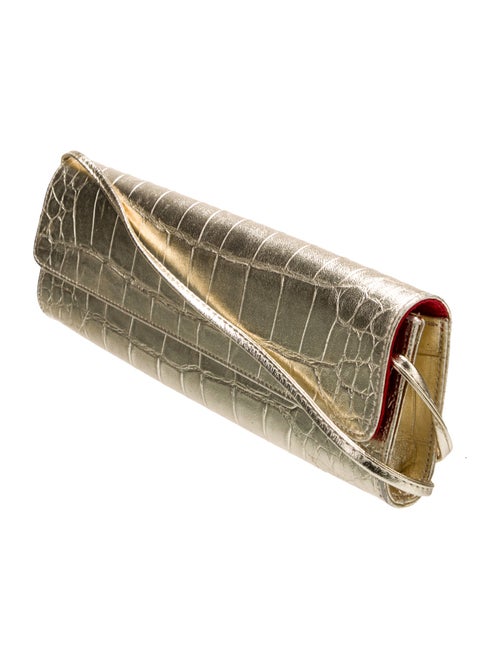 Carlos Falchi Embossed Leather Shoulder Bag