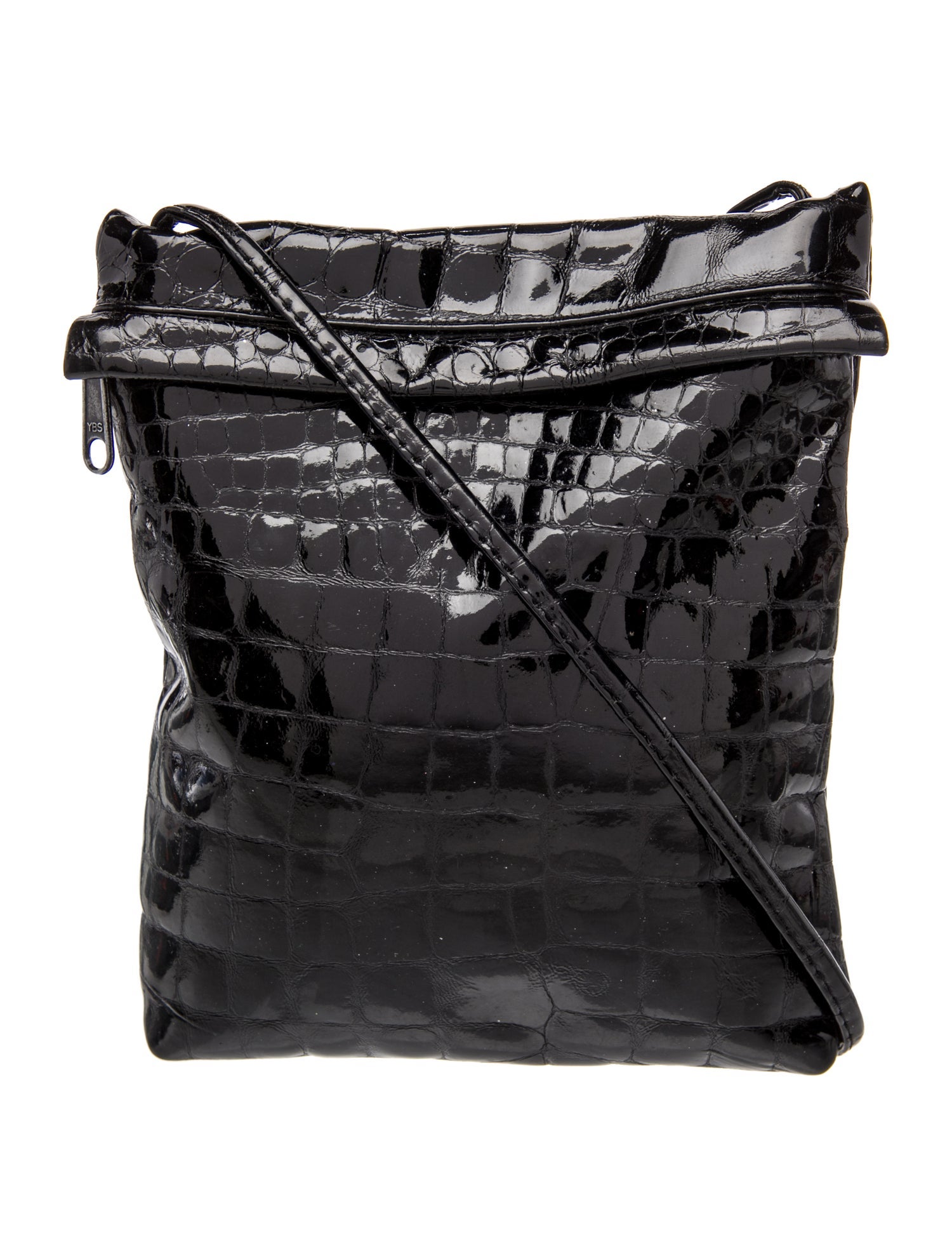 Carlos Falchi Patent Leather Bucket Bag
