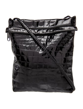 Carlos Falchi Patent Leather Bucket Bag