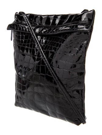 Carlos Falchi Patent Leather Bucket Bag