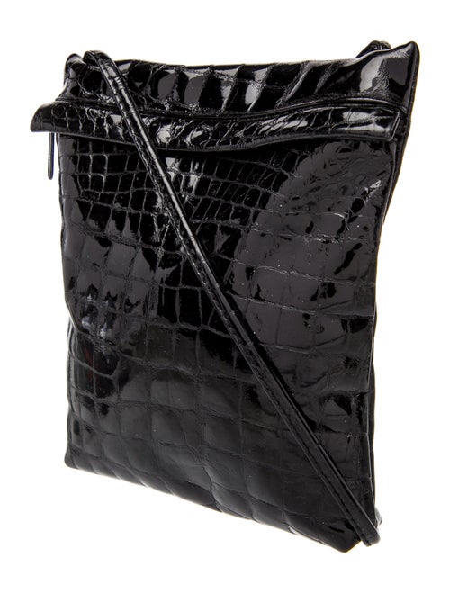 Carlos Falchi Patent Leather Bucket Bag