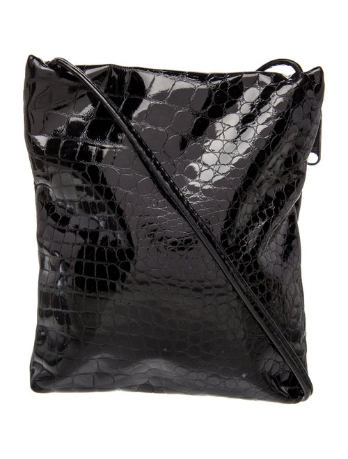 Carlos Falchi Patent Leather Bucket Bag
