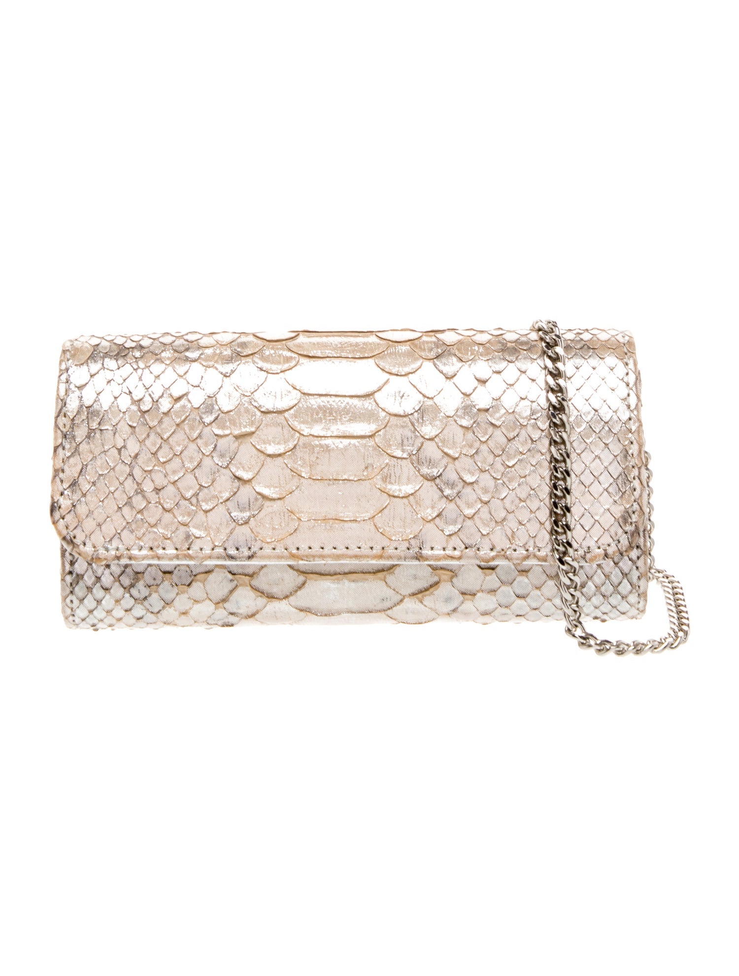 Carlos Falchi Snakeskin Clutch