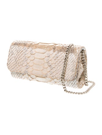 Carlos Falchi Snakeskin Clutch