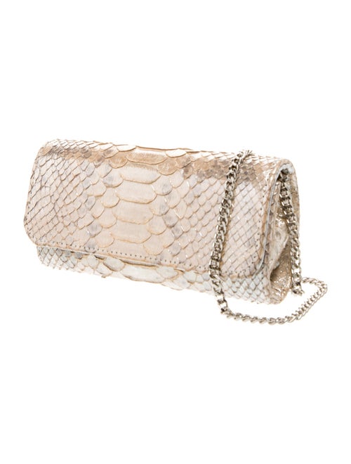 Carlos Falchi Snakeskin Clutch