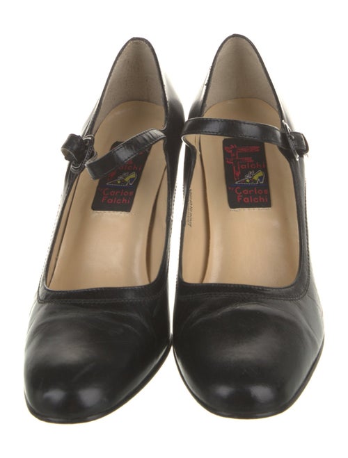 Carlos Falchi Leather Pumps