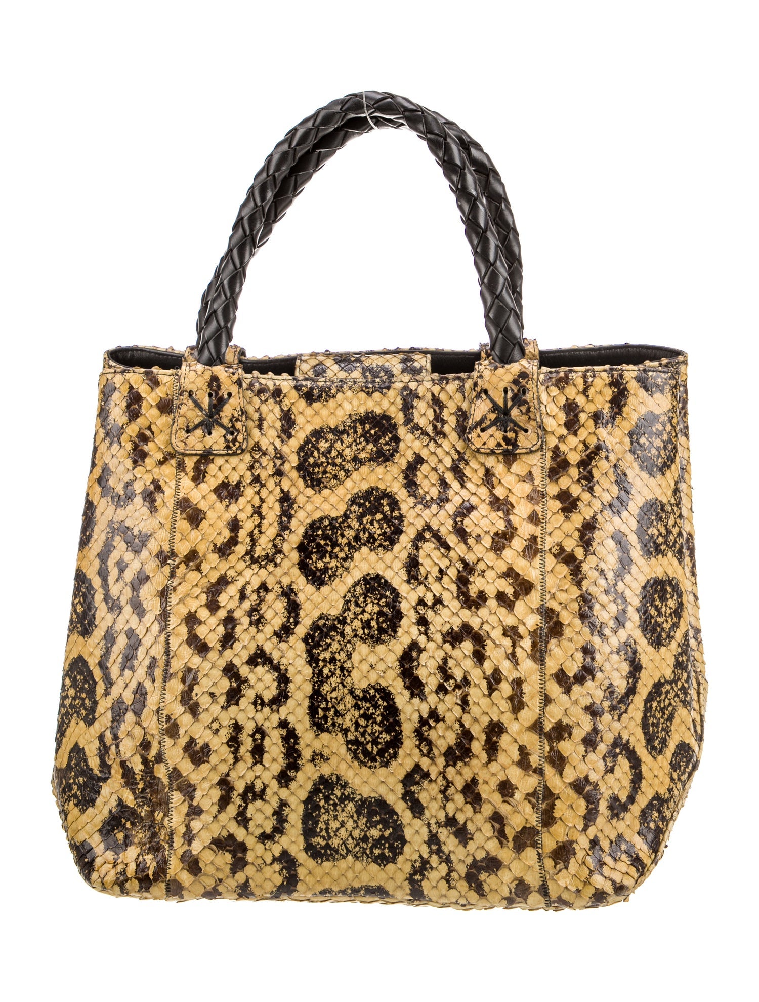 Carlos Falchi Snakeskin Tote