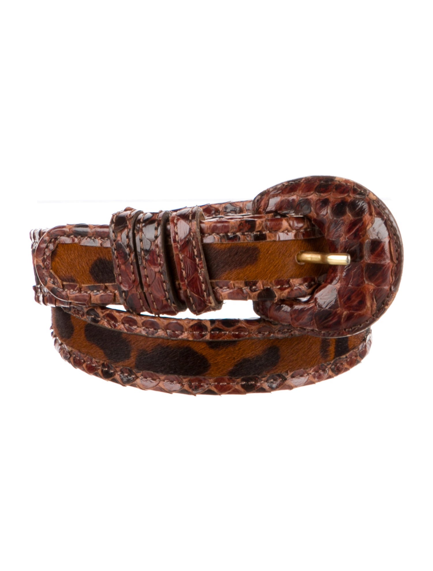 Carlos Falchi Ponyhair Belt