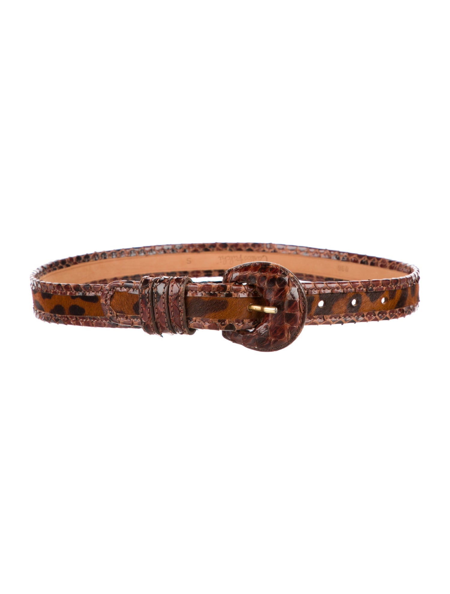 Carlos Falchi Ponyhair Belt