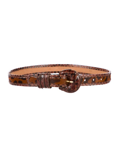 Carlos Falchi Ponyhair Belt