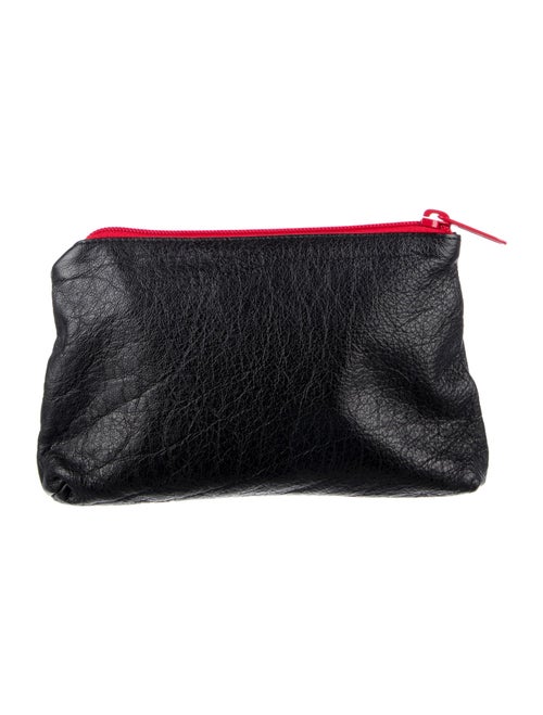 Carlos Falchi Leather Cosmetic Bag