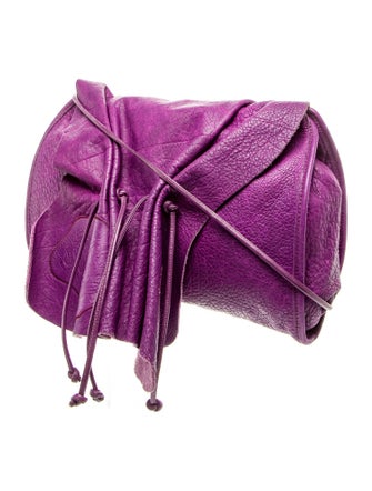 Carlos Falchi Leather Bucket Bag