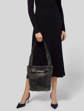 Carlos Falchi Python Shoulder Bag